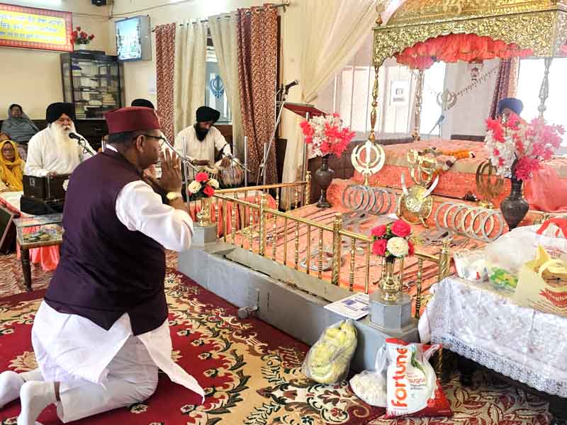 कैबिनेट मंत्री गणेश जोशी ने बैसाखी के पावन अवसर डाकरा गुरुद्वारे में टेका मत्था, संगत से लिया आशीर्वाद