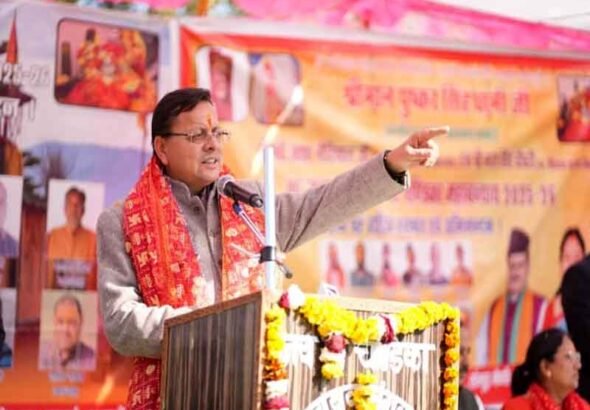 मुख्यमंत्री बीरों देवल रुद्रप्रयाग में आयोजित मां चंडिका महावन्याथ देवरा यात्रा में हुए शामिल