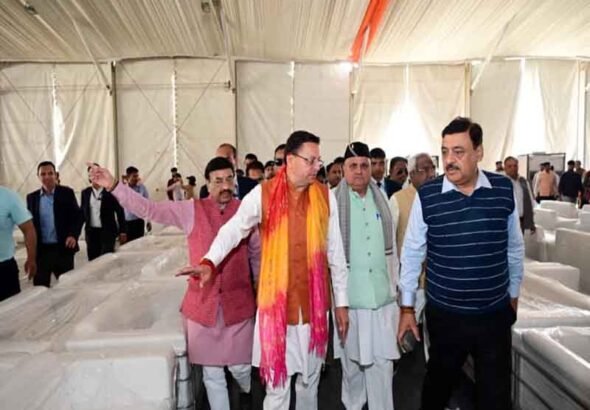 केन्द्रीय गृह एवं सहकारिता मंत्री अमित शाह का 7 मार्च, 2026 को हरिद्वार बैरागी कैम्प में प्रस्तावित भ्रमण कार्यक्रम की तैयारियों का मुख्यमंत्री ने किया स्थलीय निरीक्षण