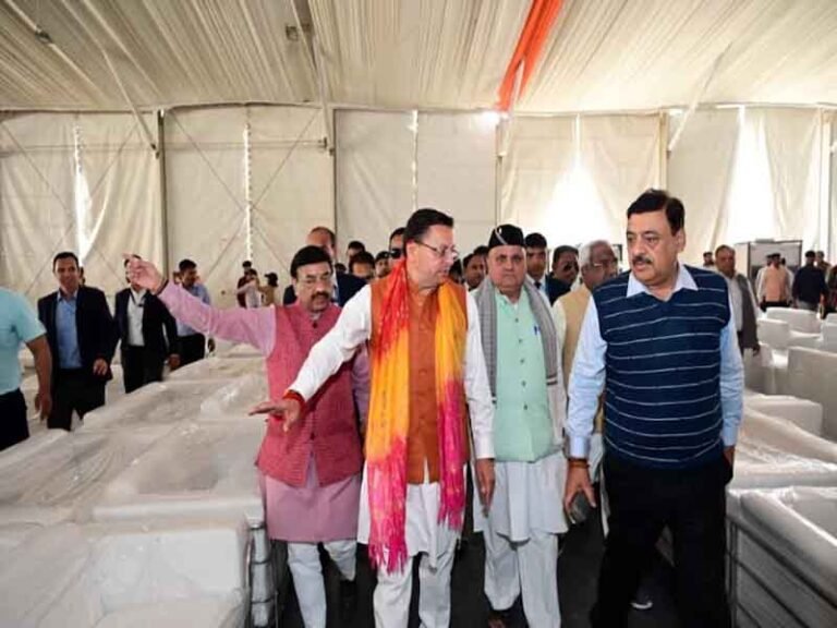 केन्द्रीय गृह एवं सहकारिता मंत्री अमित शाह का 7 मार्च, 2026 को हरिद्वार बैरागी कैम्प में प्रस्तावित भ्रमण कार्यक्रम की तैयारियों का मुख्यमंत्री ने किया स्थलीय निरीक्षण