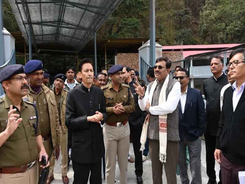 मुख्य सचिव ने किया भवाली-रातिघाट बाईपास, श्री कैंचीधाम मंदिर में निर्माण कार्यों का स्थलीय निरीक्षण