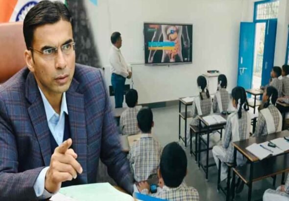 जिले के सरकारी स्कूलों को मिली डिजिटल रफ्तार; सभी 168 विद्यालयों में पंहुचे स्मार्ट टीवी; स्मार्ट टीवी इंस्टालेशन कार्य प्रारंभ